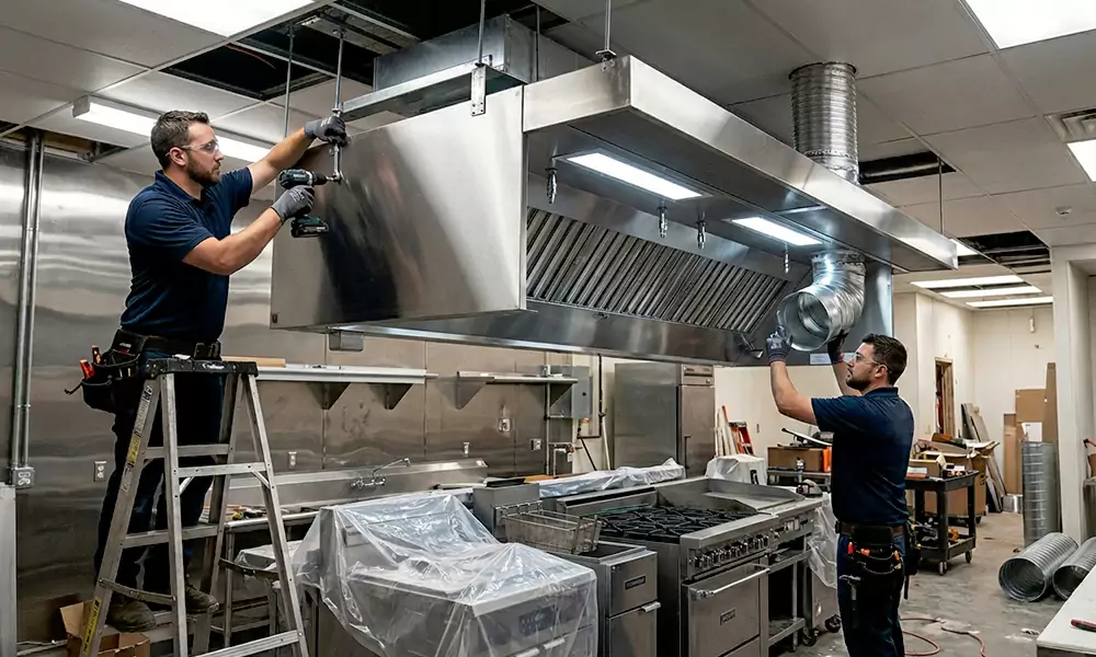 Commercial Hood Installation in Cardiff By The Sea, CA